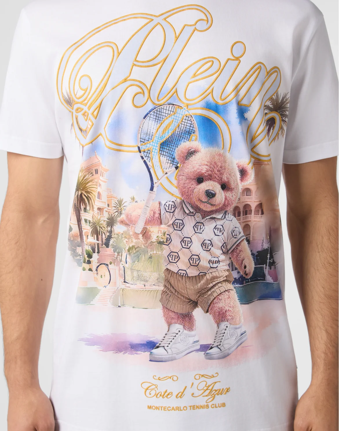 Round Neck T-Shirt Teddy Tennis, цвет: Белый