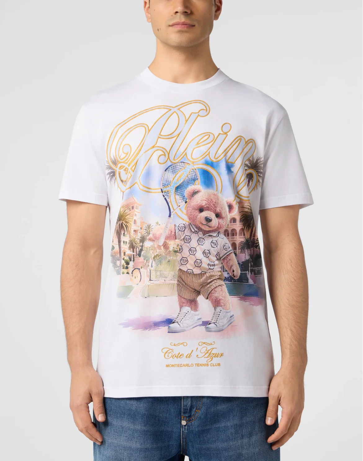 Round Neck T-Shirt Teddy Tennis, цвет: Белый