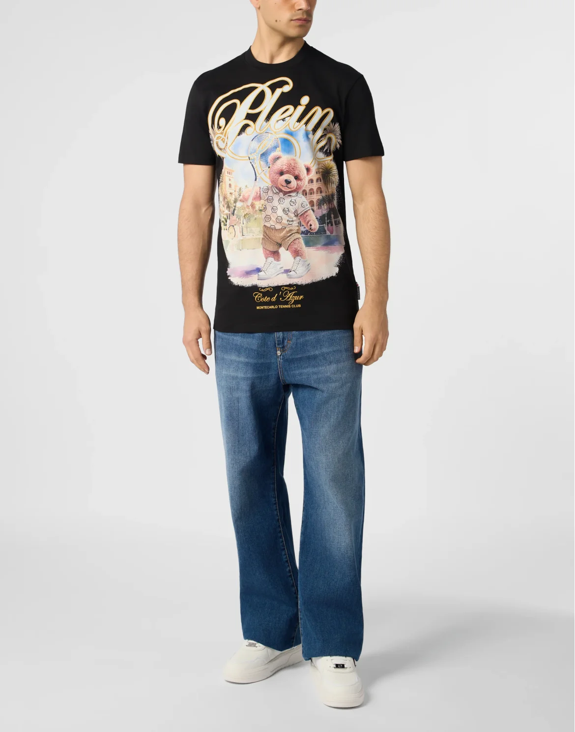 Round Neck T-Shirt Teddy Tennis, цвет: Черный
