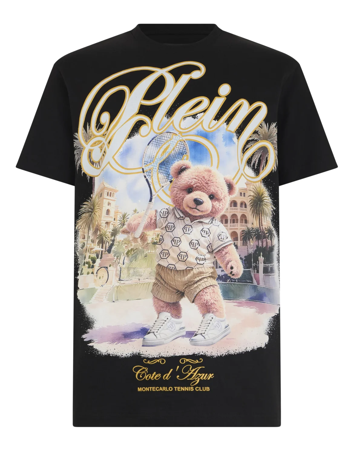 Round Neck T-Shirt Teddy Tennis, цвет: Черный