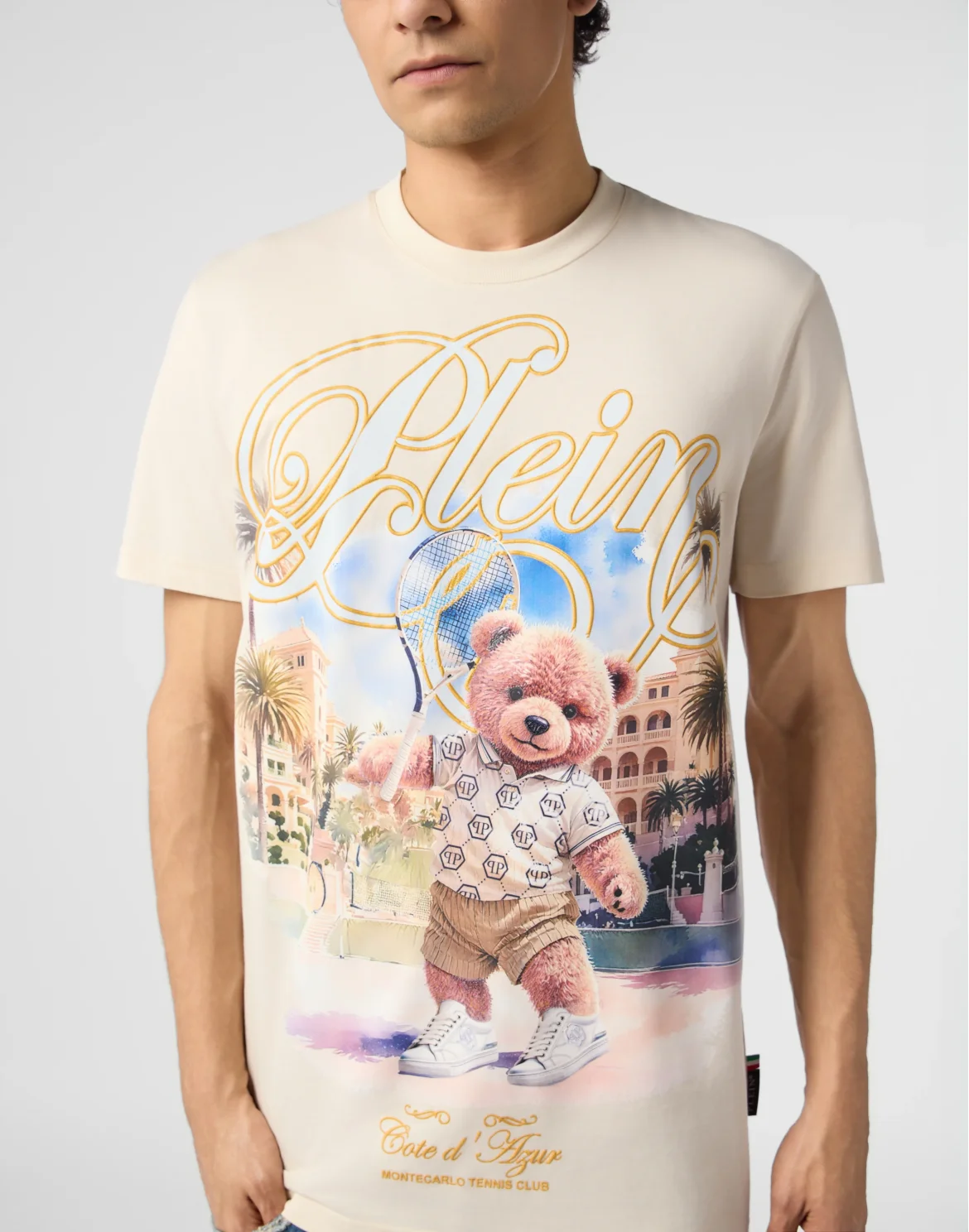 Round Neck T-Shirt Teddy Tennis, цвет: Бежевый