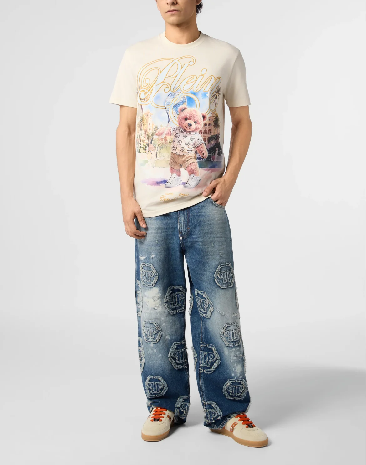 Round Neck T-Shirt Teddy Tennis, цвет: Бежевый