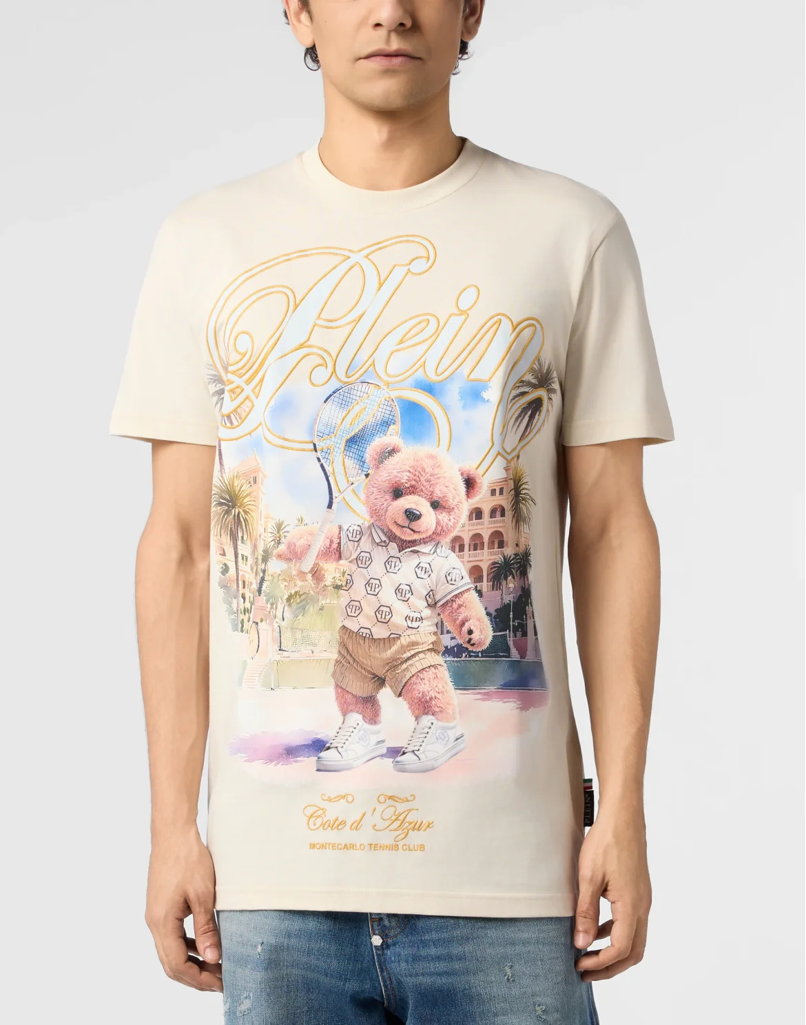 Round Neck T-Shirt Teddy Tennis, цвет: Бежевый