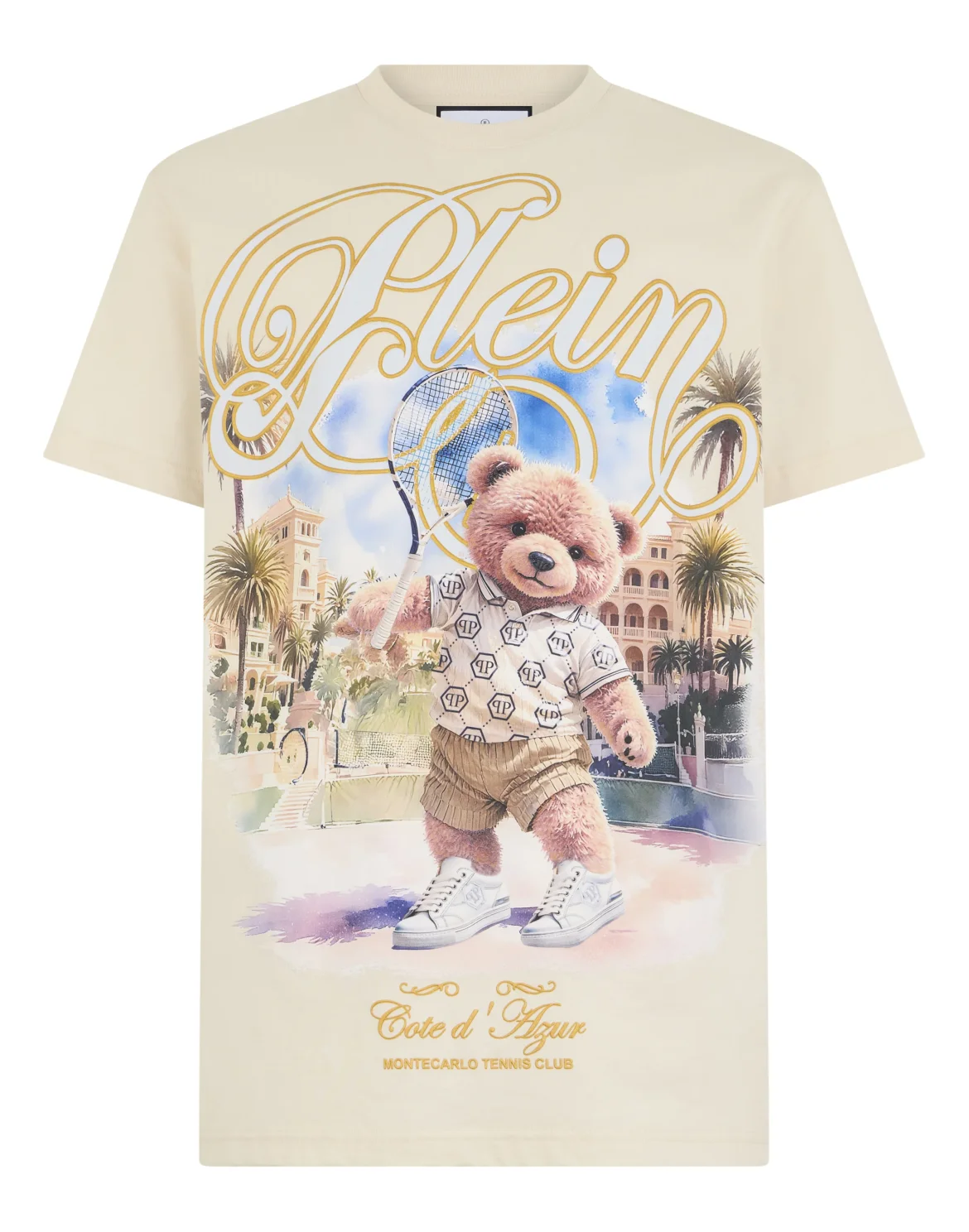 Round Neck T-Shirt Teddy Tennis, цвет: Бежевый