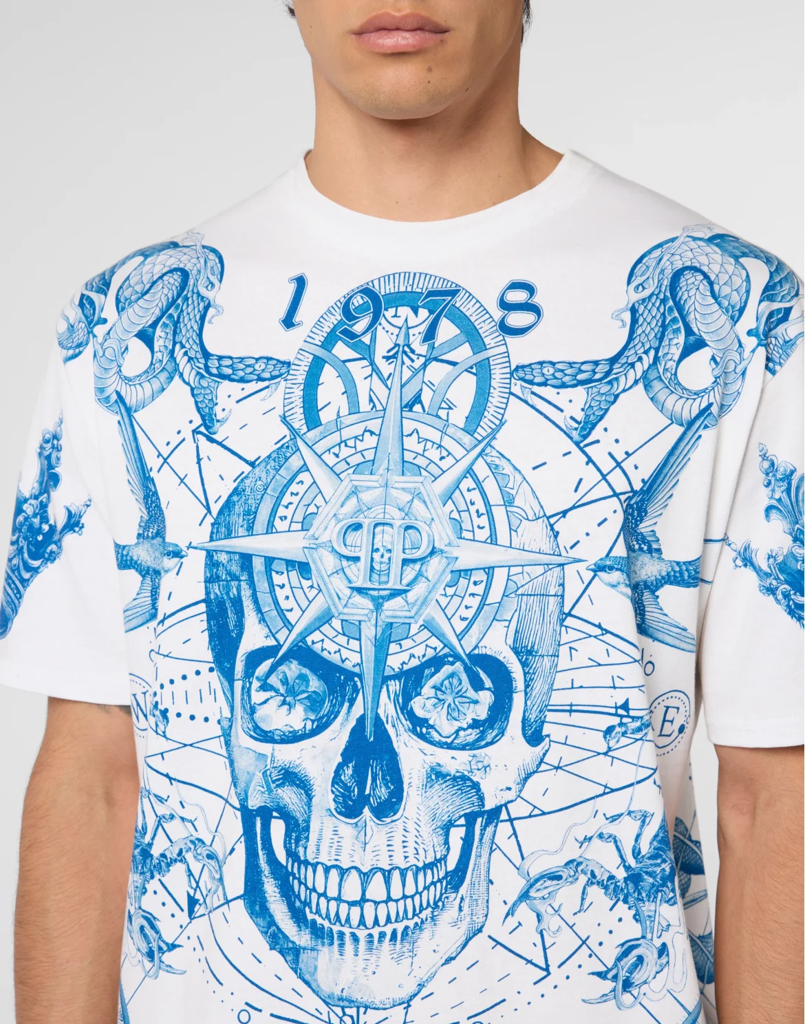 Round Neck T-Shirt Tattoo, цвет: Бежевый