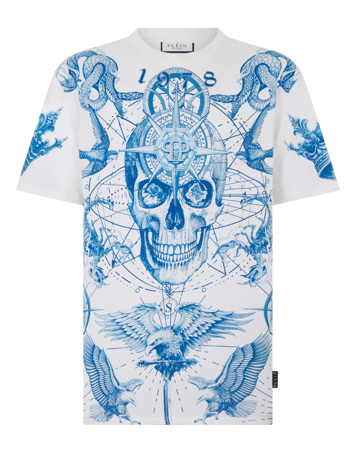 Round Neck T-Shirt Tattoo, цвет: Бежевый