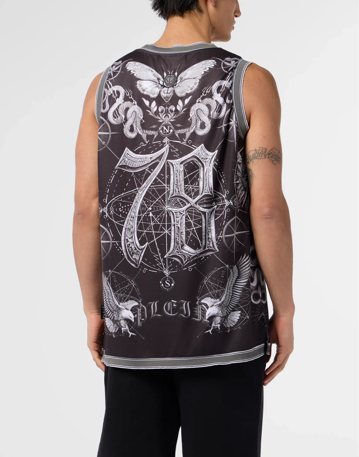 Mesh Basketball Top Tattoo, цвет: Черный