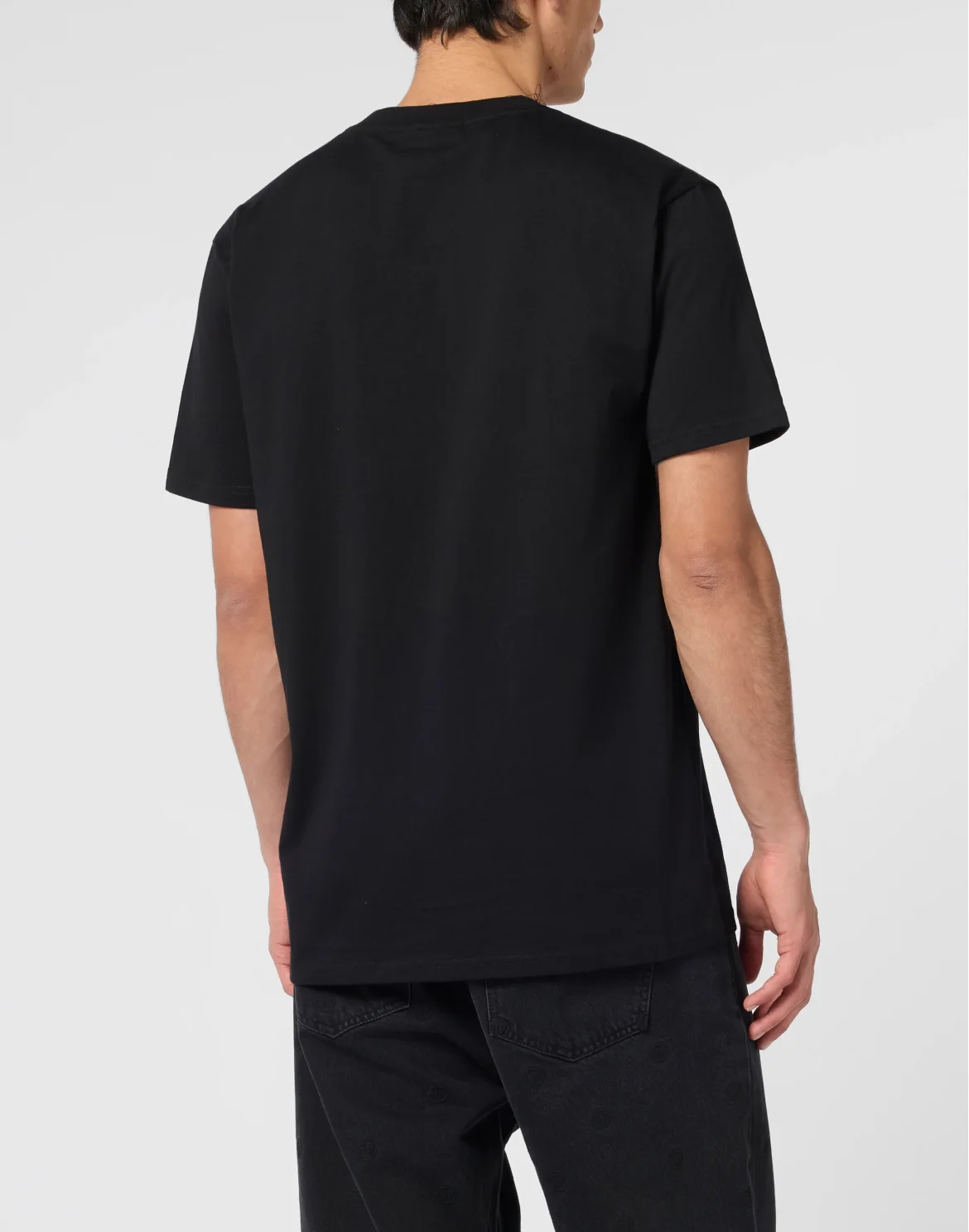 Round Neck T-Shirt Skull Tattoo, цвет: Черный