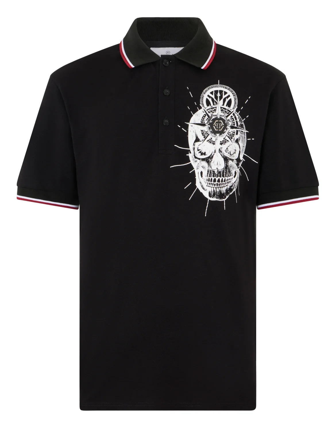 Polo T-Shirt Skull Tattoo, цвет: Черный