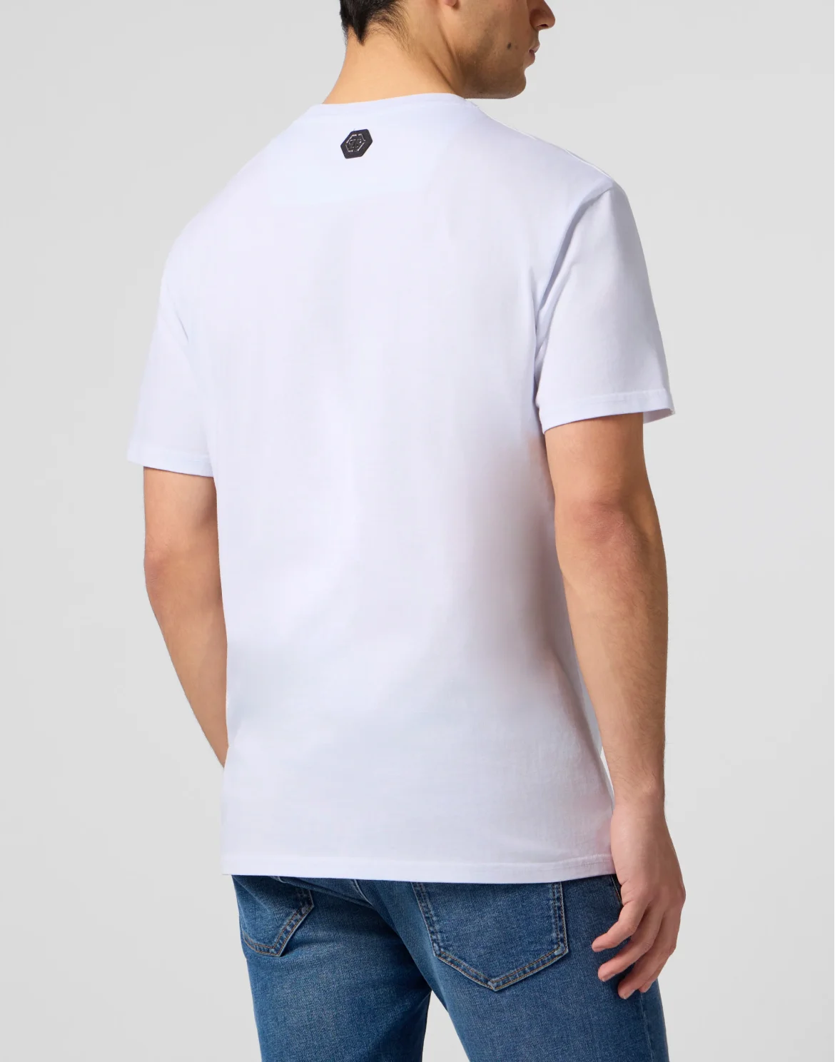 Round Neck T-Shirt Crown Stones, цвет: Белый