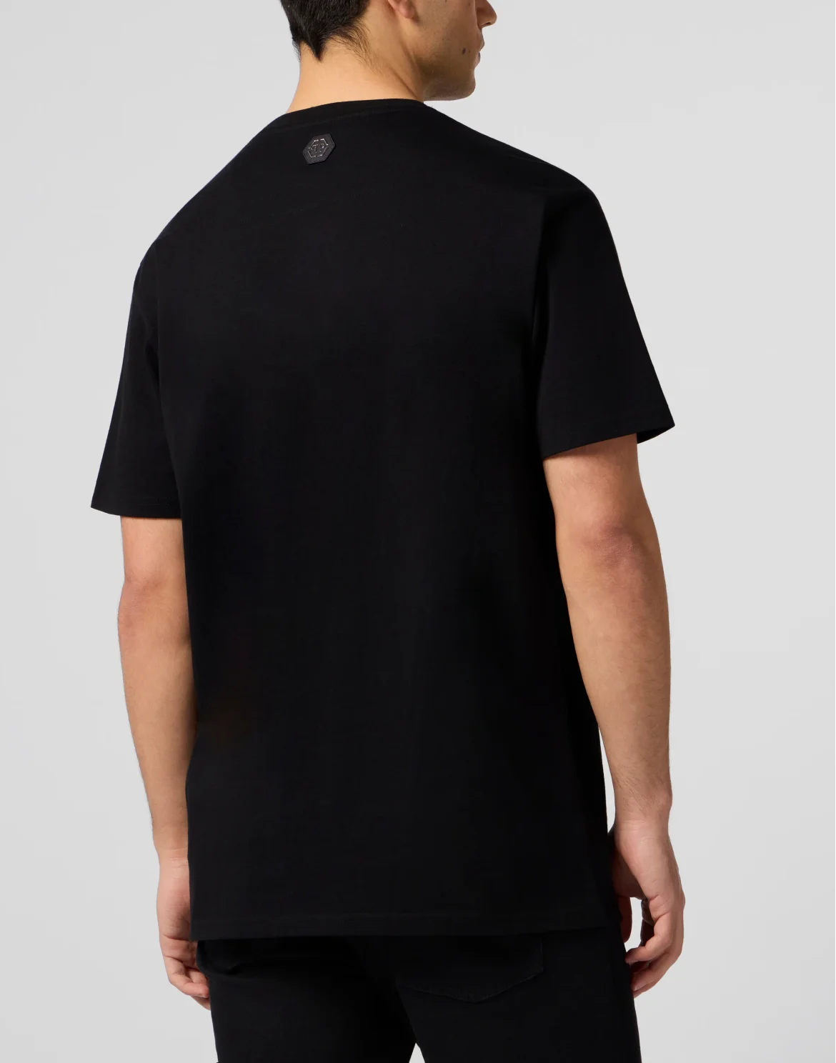 Round Neck T-Shirt Crown Stones, цвет: Черный