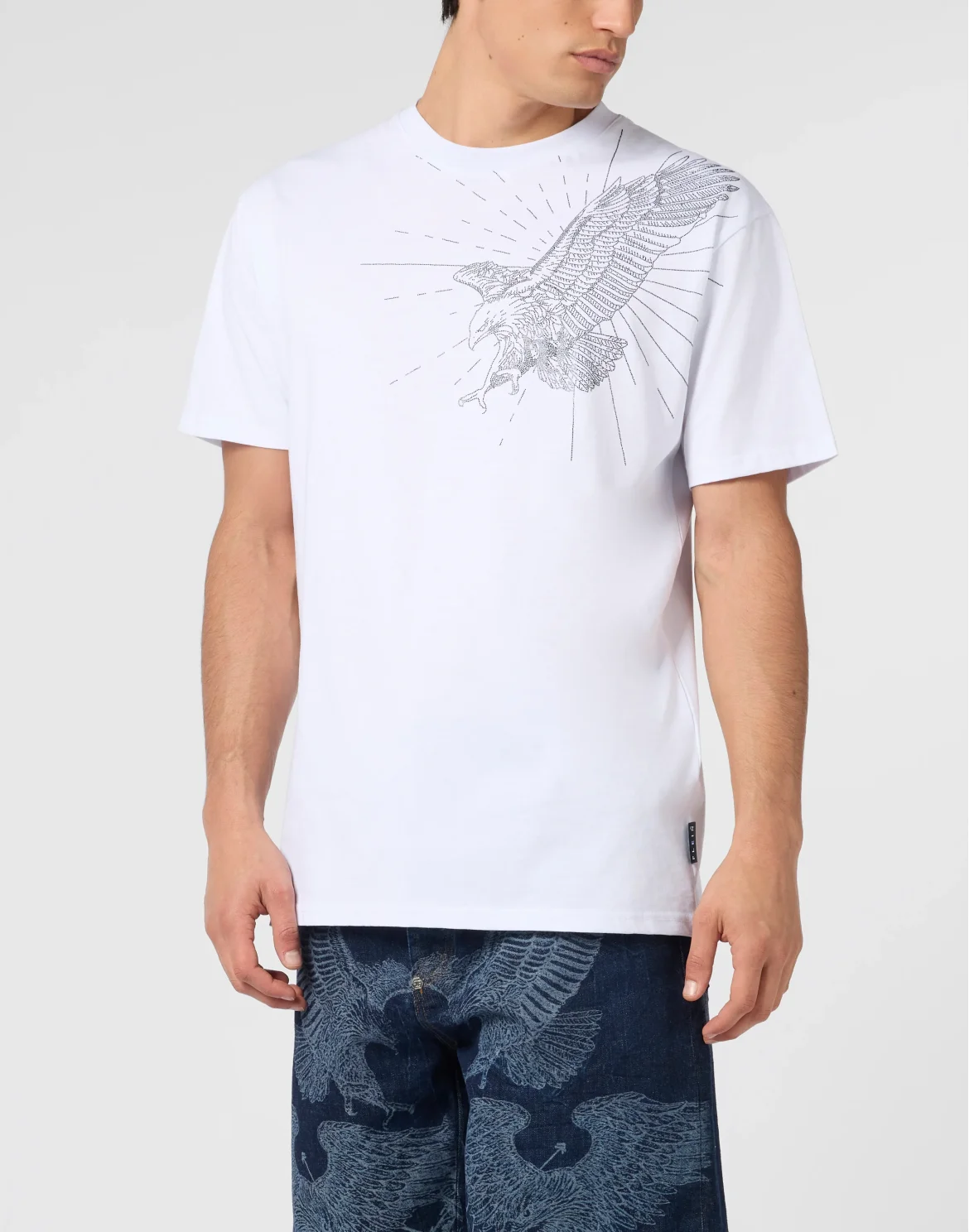 Round Neck T-Shirt Eagle Stones, цвет: Белый