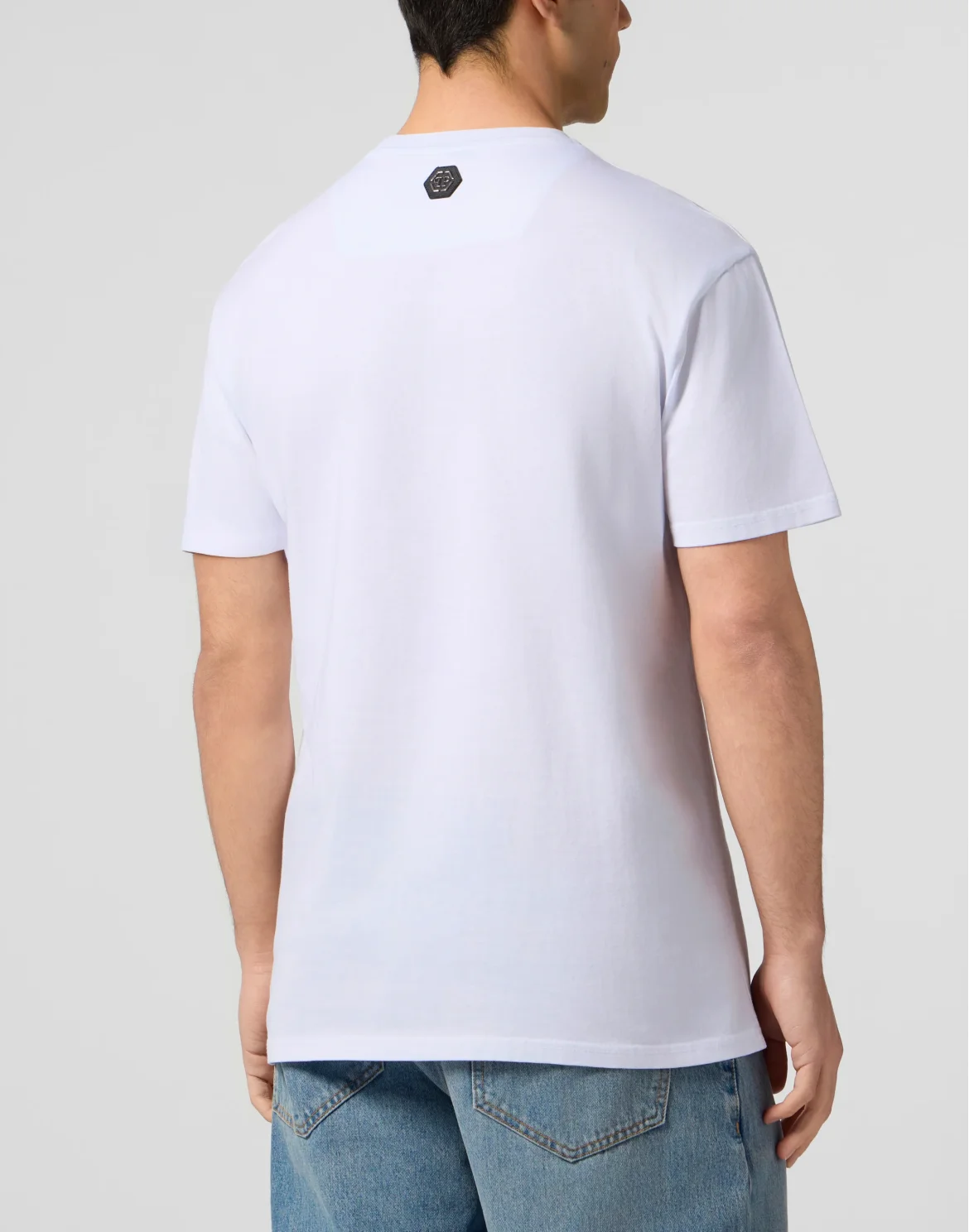 Round Neck T-Shirt Wind Rose Skull Stones, цвет: Белый