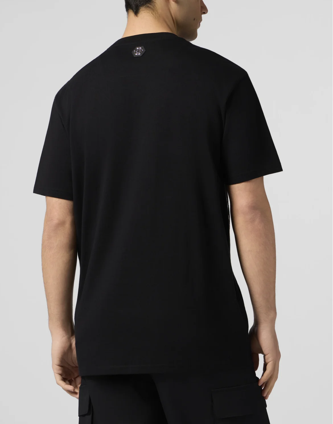 Round Neck T-Shirt Wind Rose Skull Stones, цвет: Черный