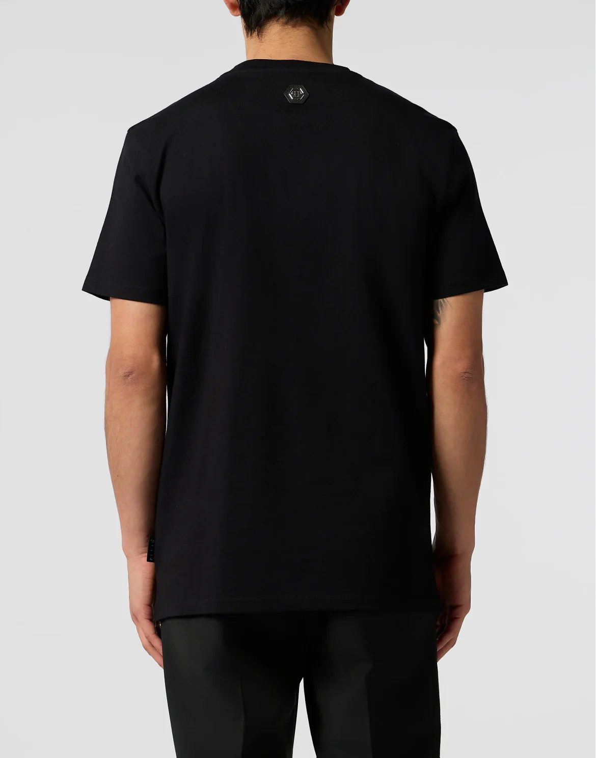 Round Neck T-Shirt Chrome Skull Stones, цвет: Черный