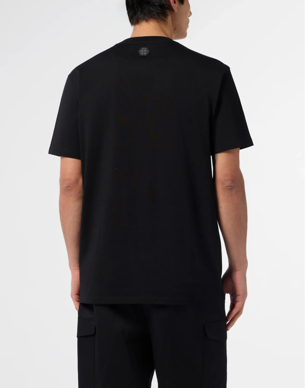 Round Neck T-Shirt Lava Skull Stones, цвет: Черный