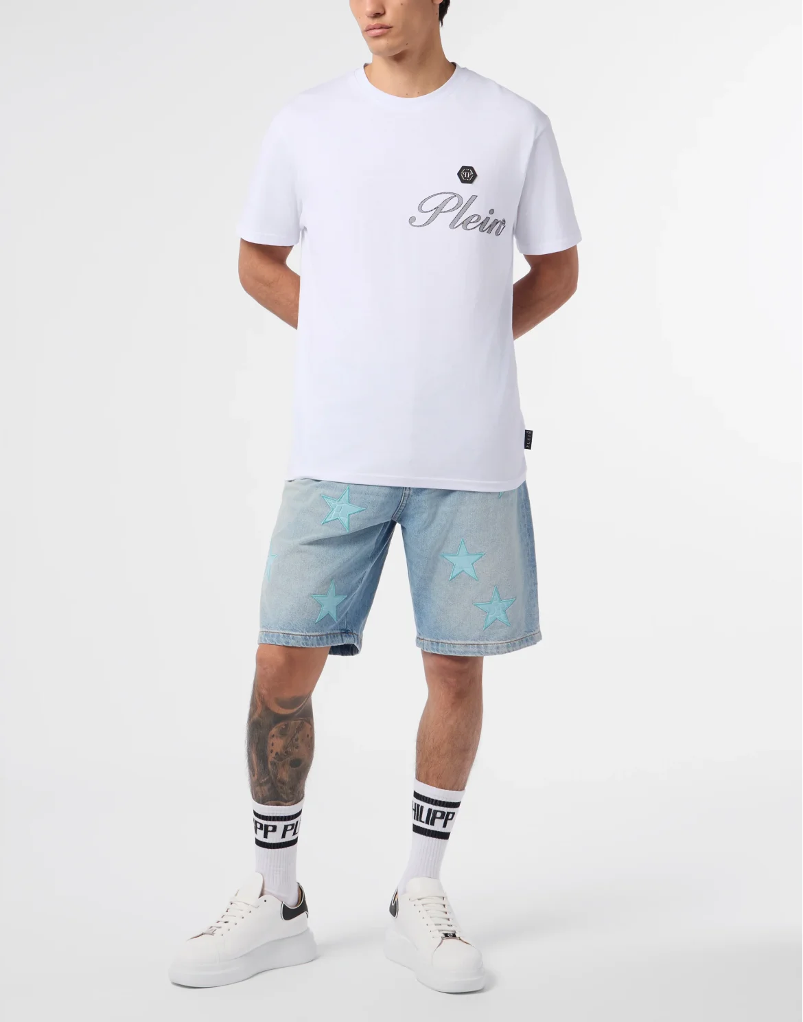 Round Neck T-Shirt Signature, цвет: Белый