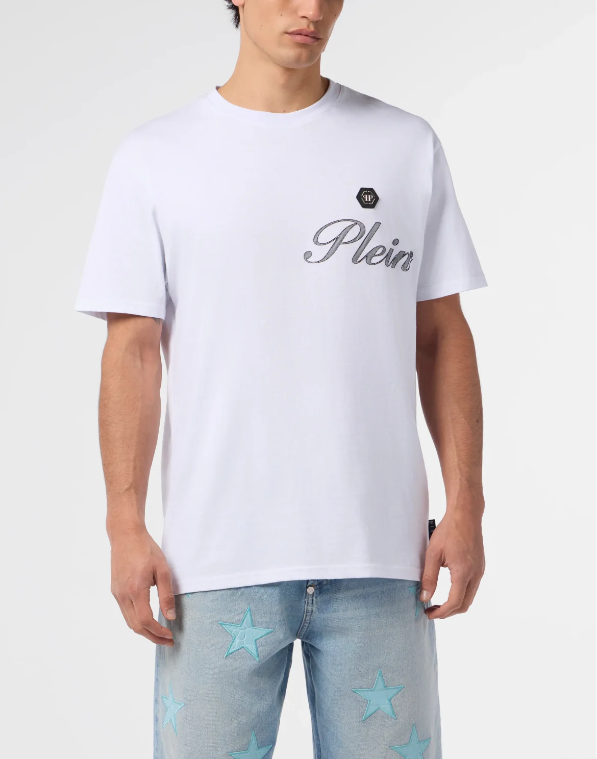 Round Neck T-Shirt Signature, цвет: Белый