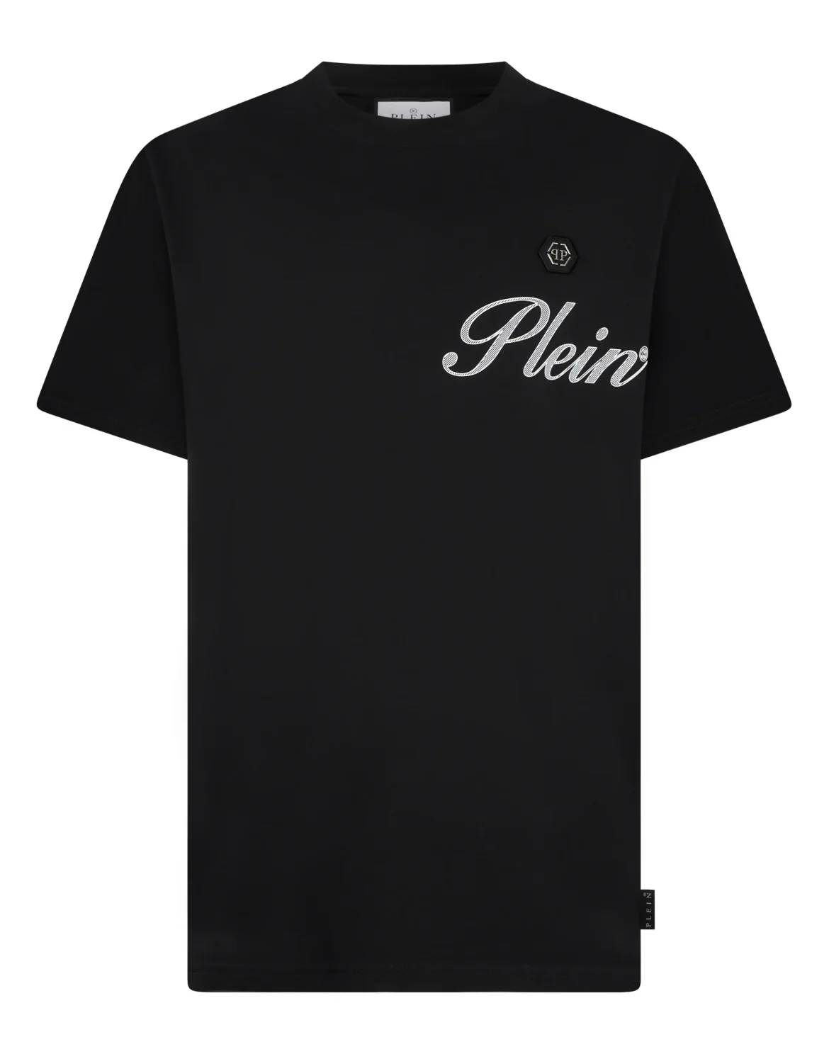 Round Neck T-Shirt Signature, цвет: Черный