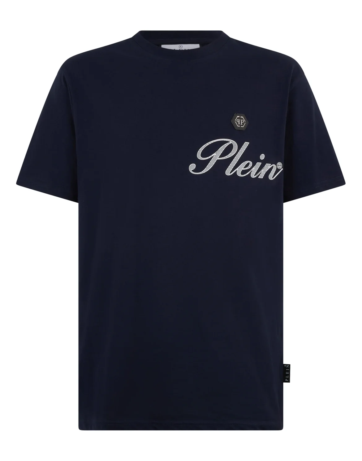 Round Neck T-Shirt Signature, цвет: Синий