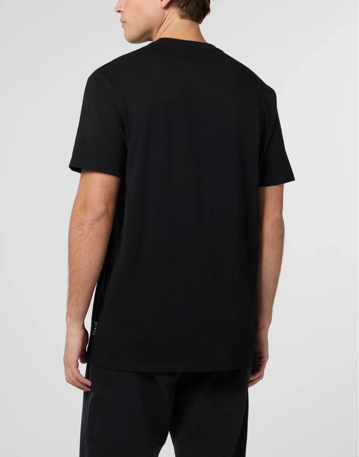 Round Neck T-Shirt Spray Hexagon, цвет: Черный