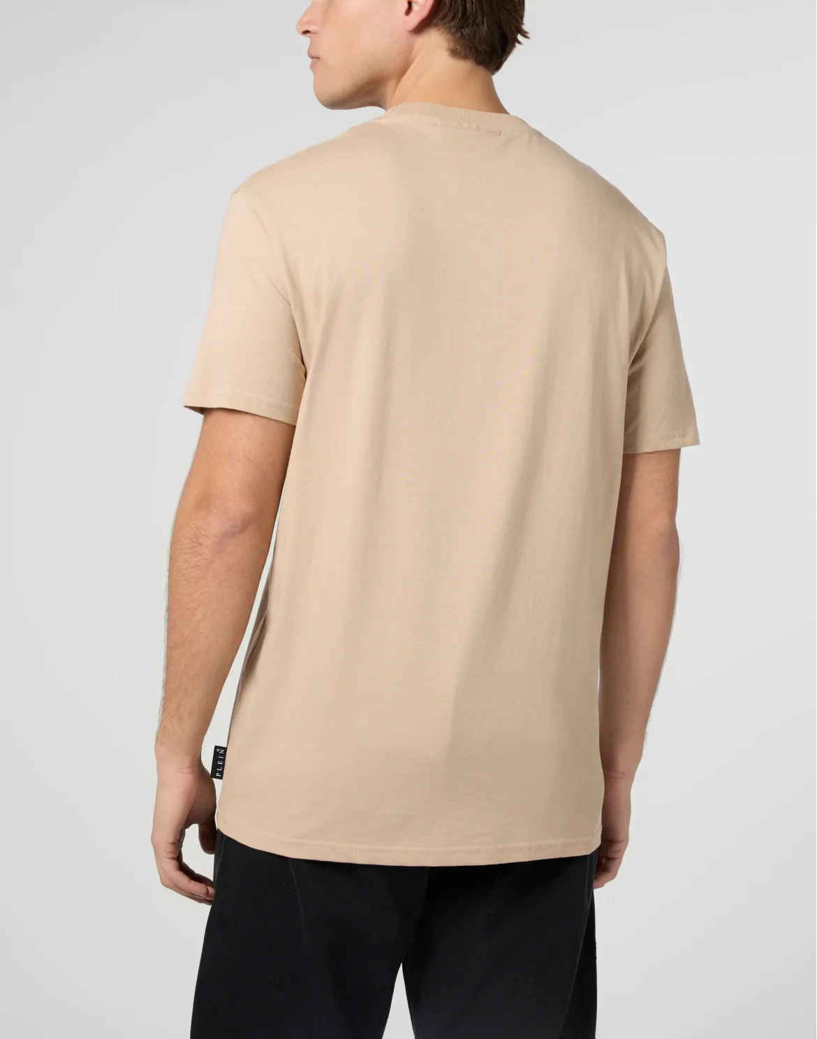 Round Neck T-Shirt Spray Hexagon, цвет: Бежевый