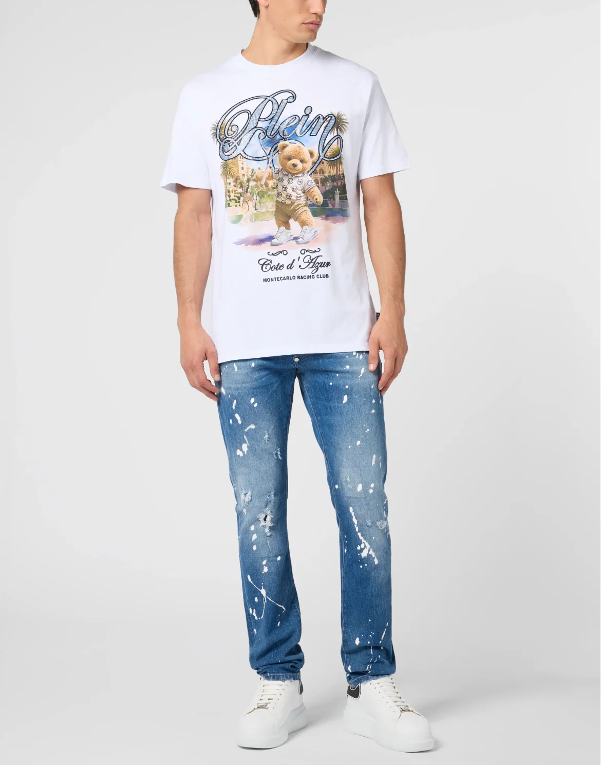 Round Neck T-Shirt Teddy Tennis, цвет: Белый