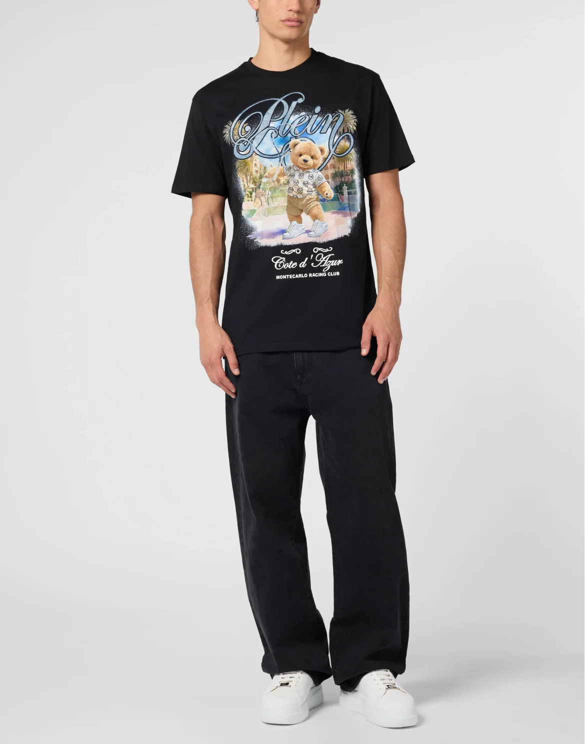 Round Neck T-Shirt Teddy Tennis, цвет: Черный