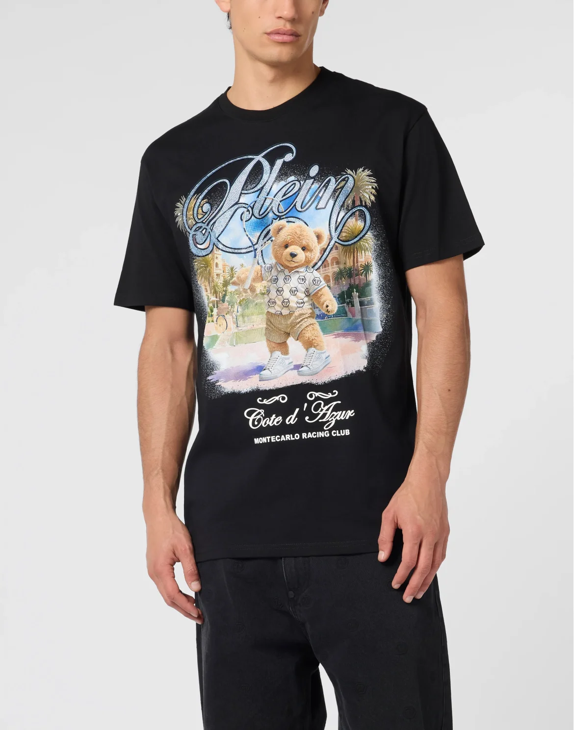 Round Neck T-Shirt Teddy Tennis, цвет: Черный