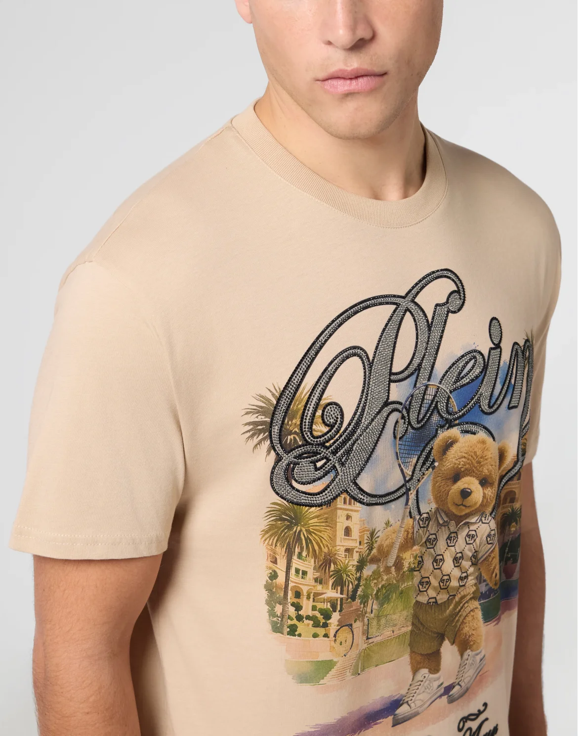 Round Neck T-Shirt Teddy Tennis, цвет: Бежевый