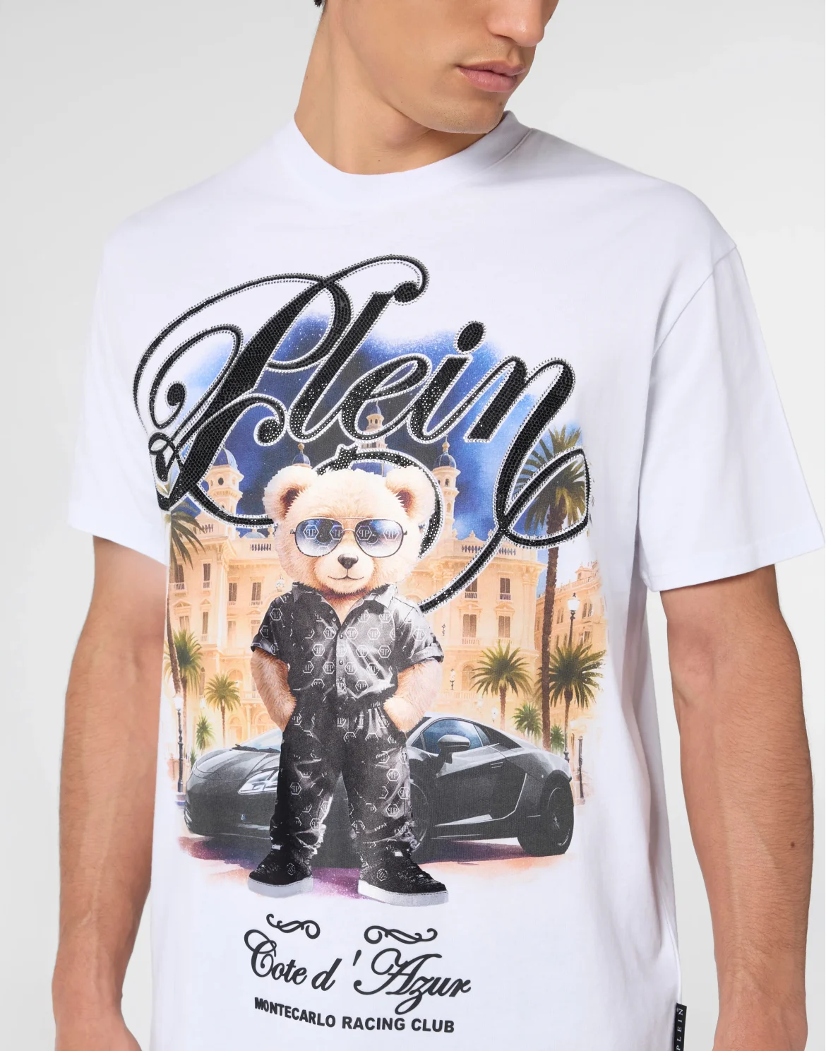 Round Neck T-Shirt Teddy Racing, цвет: Белый