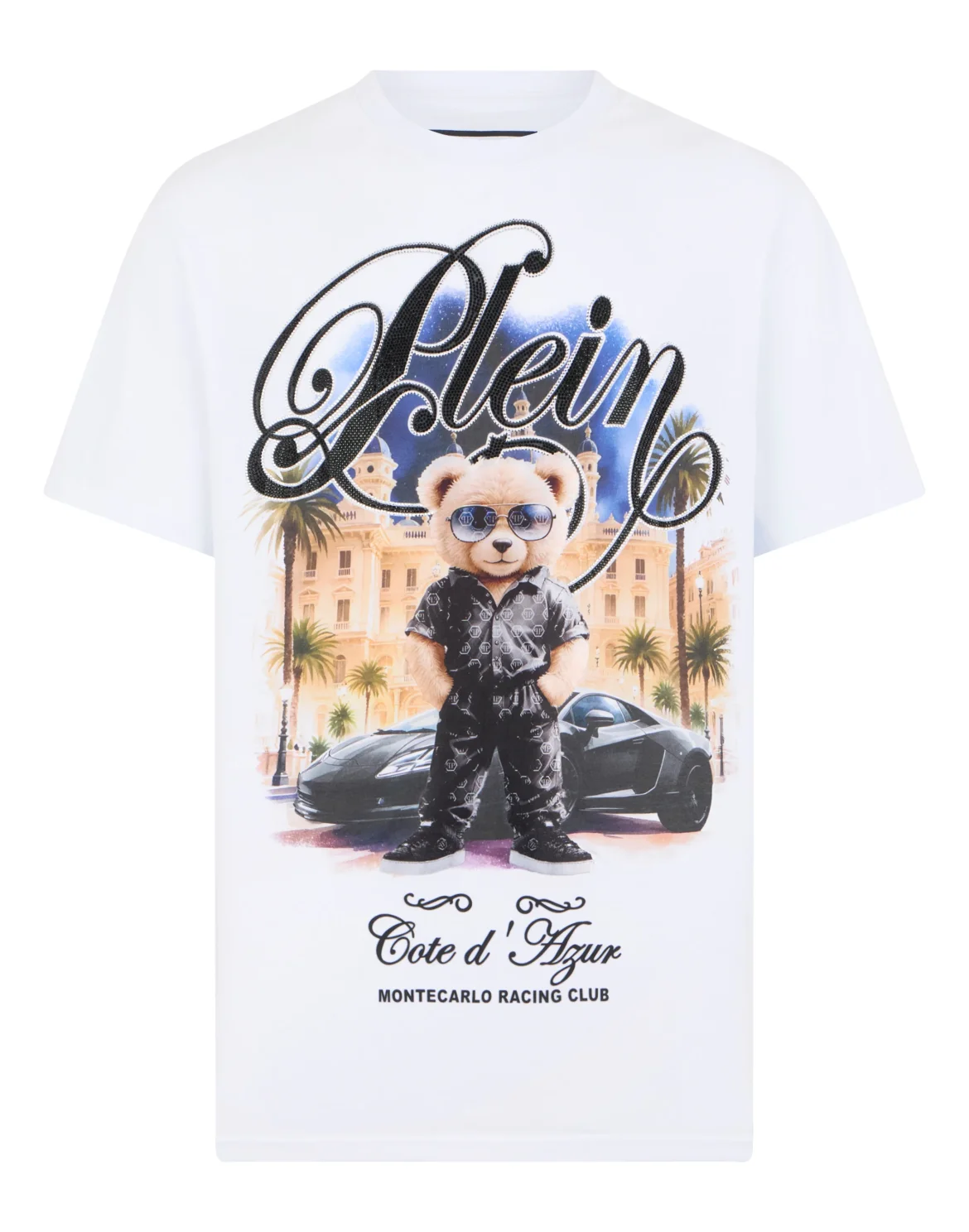 Round Neck T-Shirt Teddy Racing, цвет: Белый