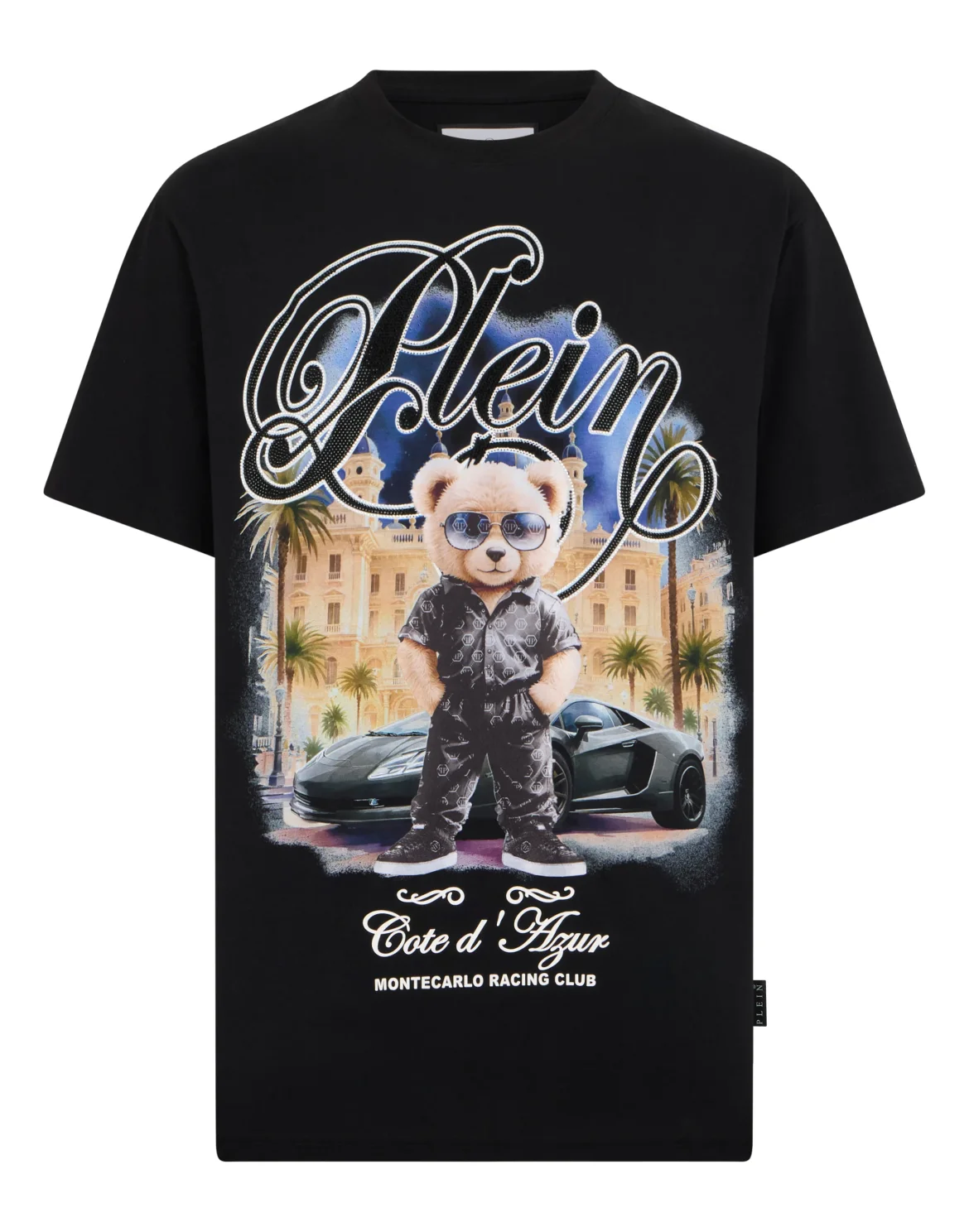 Round Neck T-Shirt Teddy Racing, цвет: Черный
