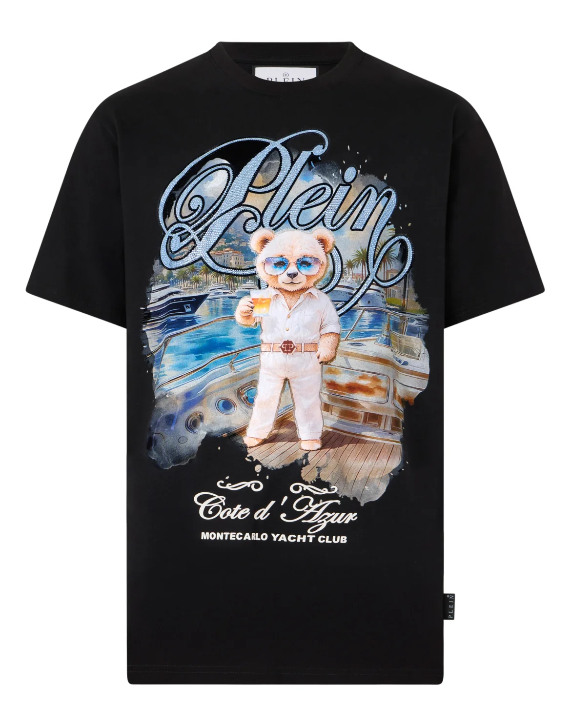 Round Neck T-Shirt Teddy Yachting, цвет: Черный