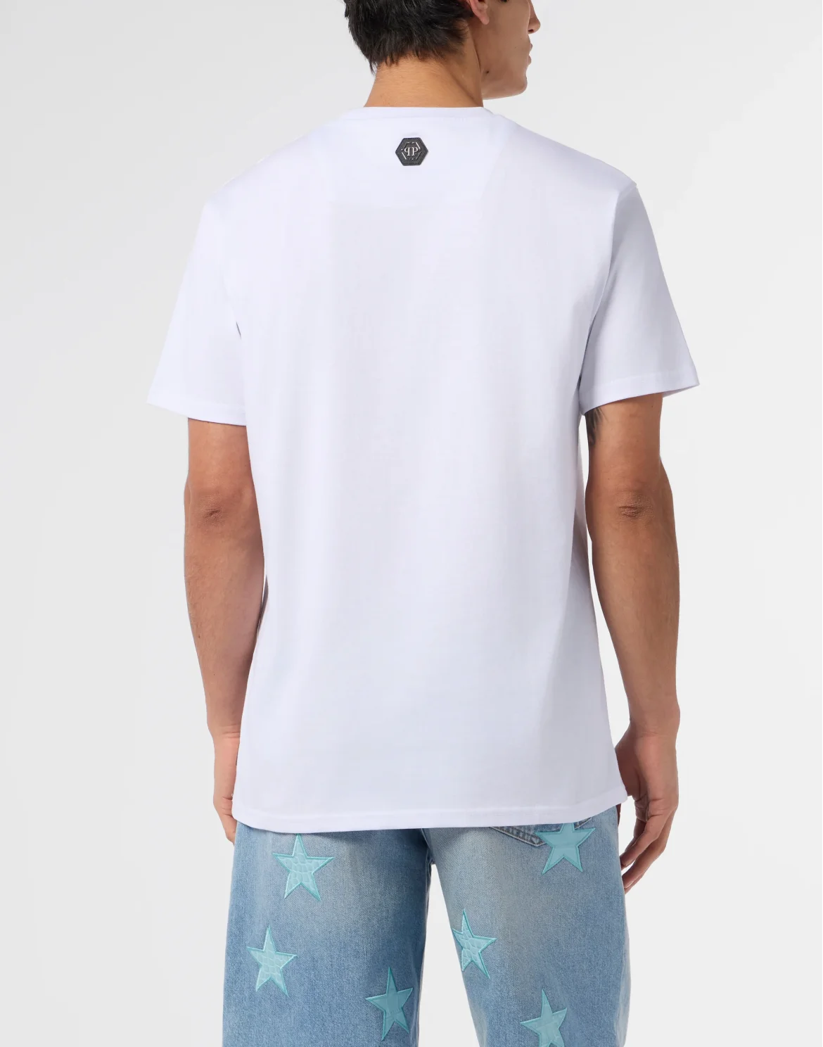 Round Neck T-Shirt Logo Hexagon, цвет: Белый
