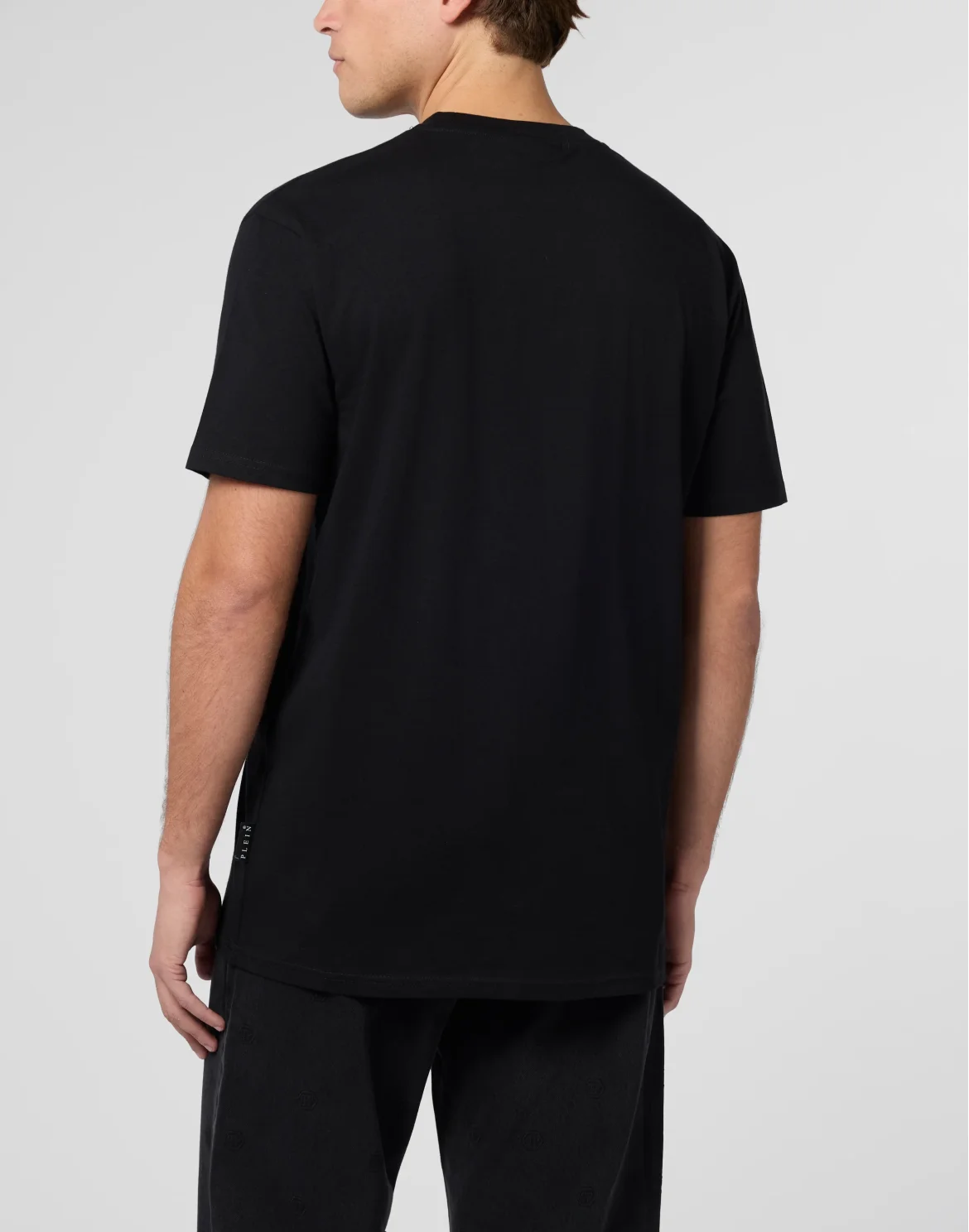 Round Neck T-Shirt Embossed Signature, цвет: Черный