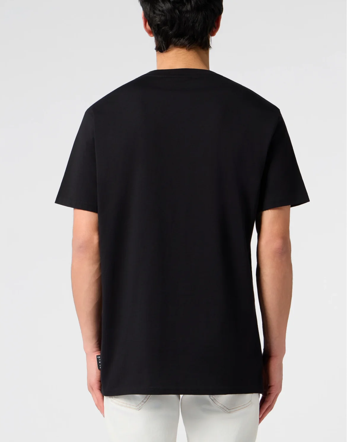 Round Neck T-Shirt Stars Studs, цвет: Черный