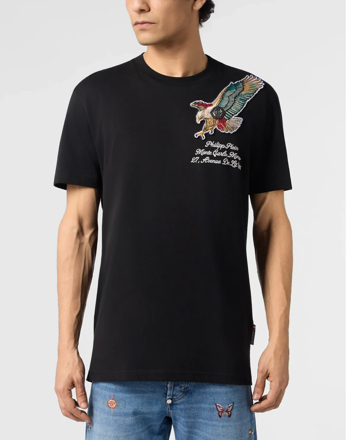 Round Neck T-Shirt Eagle Montecarlo, цвет: Черный