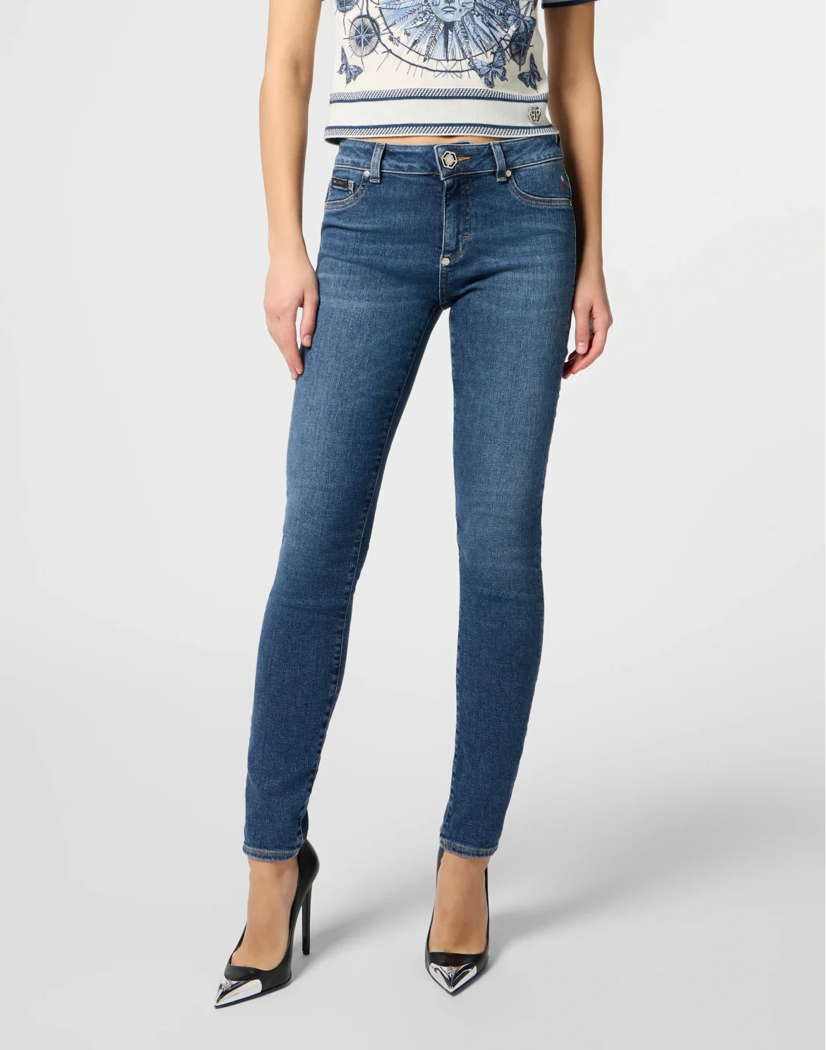 Super Stretch Jeggings Basic, цвет: Синий