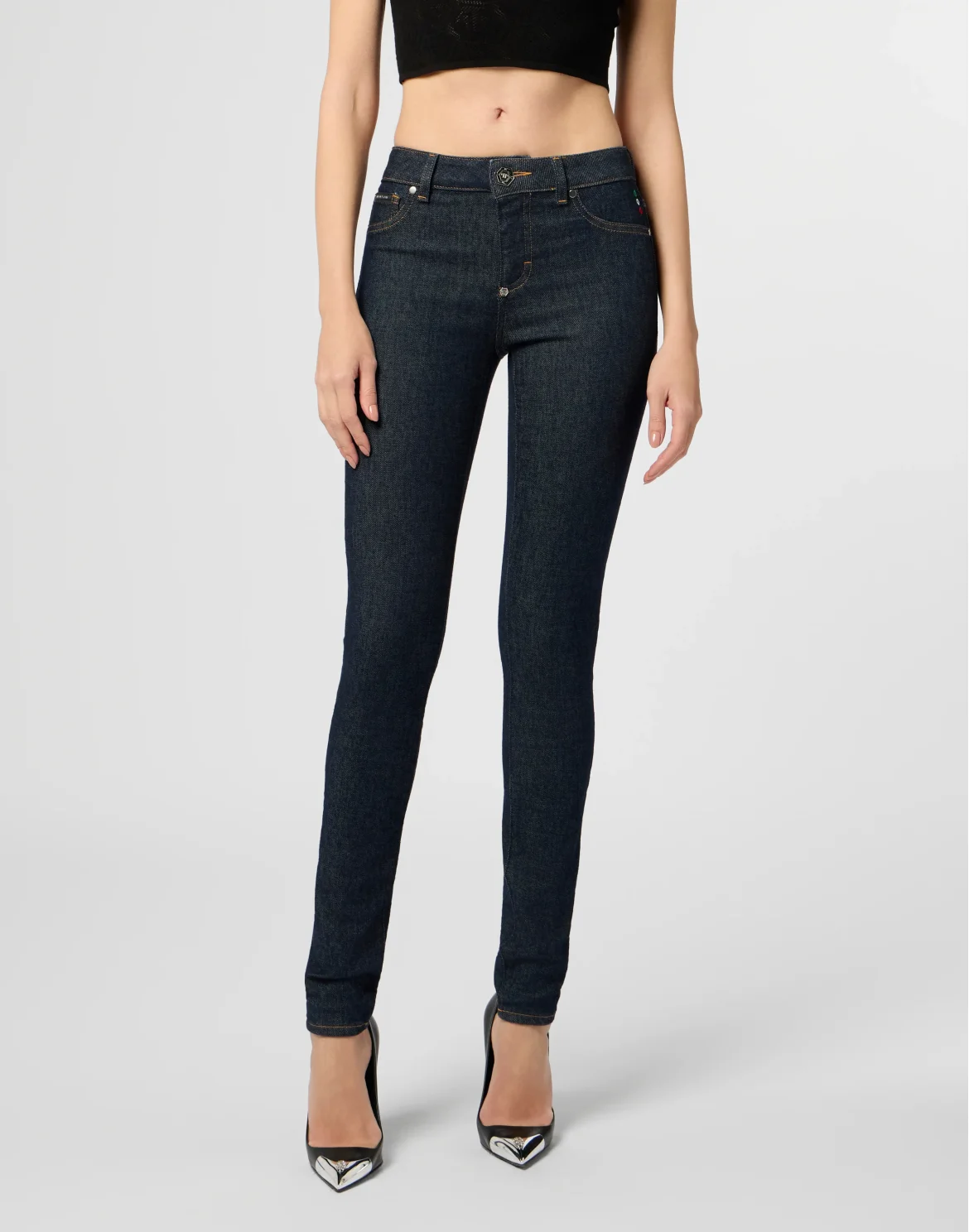 Super Stretch Jeggings Basic, цвет: Темно-синий деним