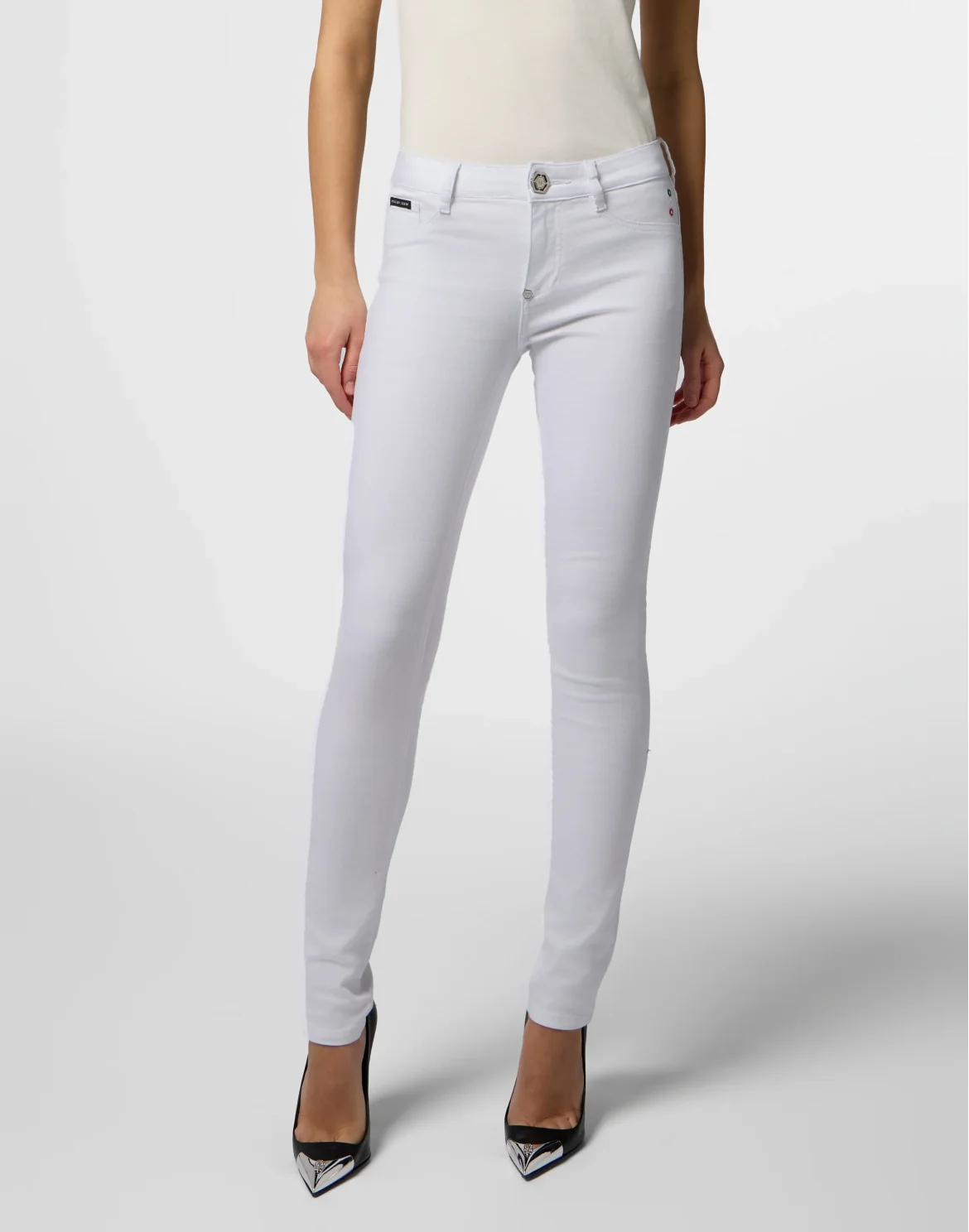 Jeggings Basic, цвет: Белый