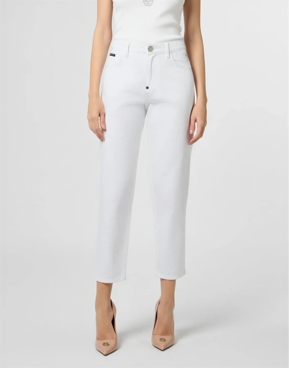 Mom Fit Jeans Basic, цвет: Белый