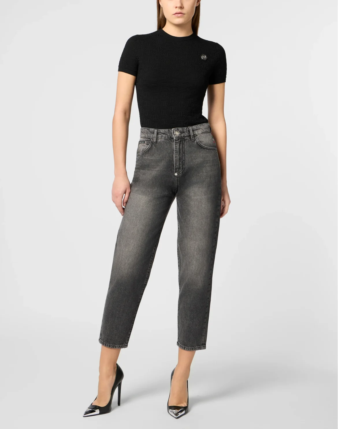 Mom Fit Jeans Basic, цвет: Серый