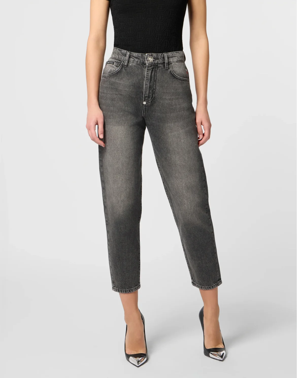 Mom Fit Jeans Basic, цвет: Серый