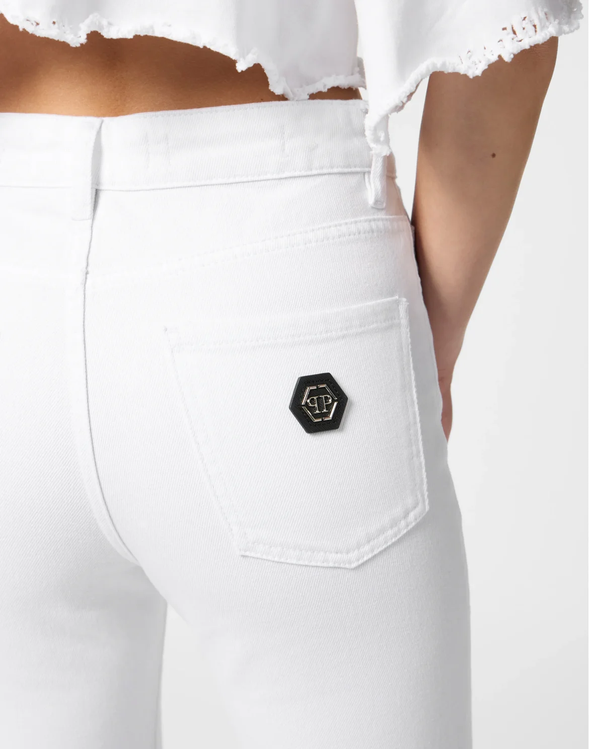 Flared Jeans Basic, цвет: Белый