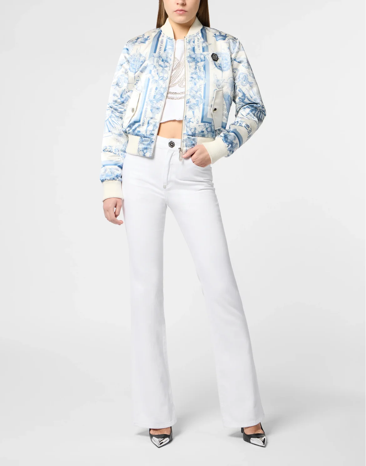 Flared Jeans Basic, цвет: Белый