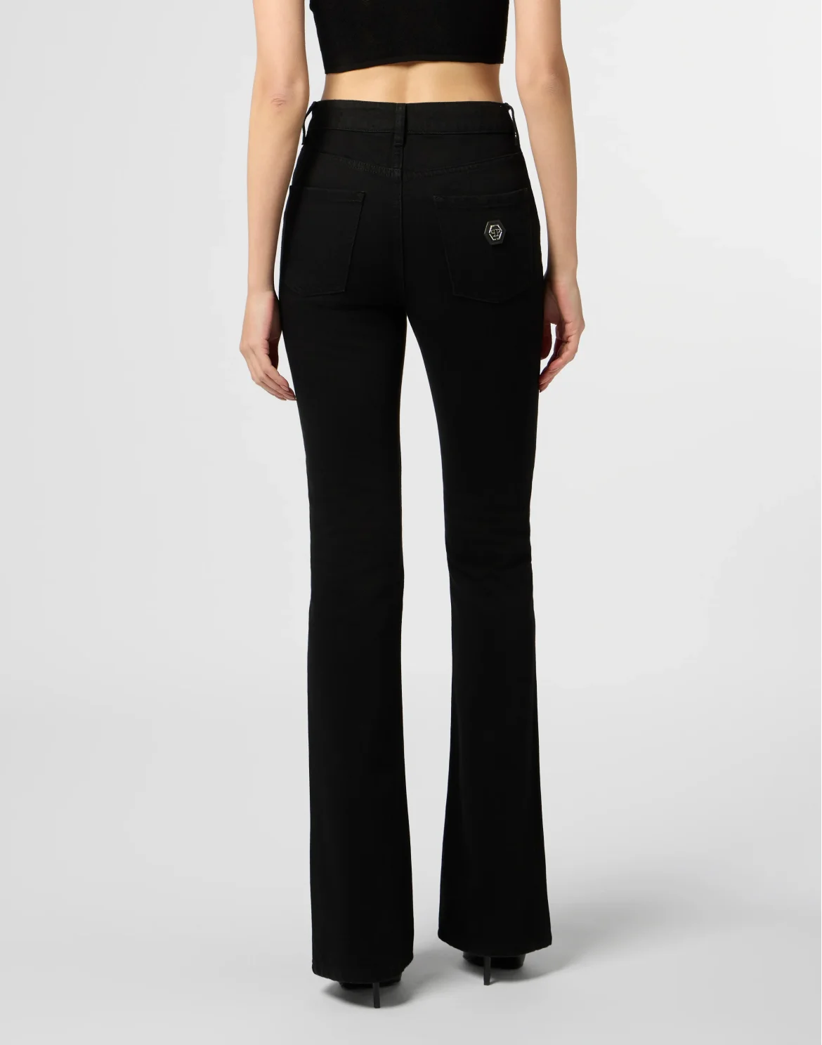 Flared Jeans Basic, цвет: Черный