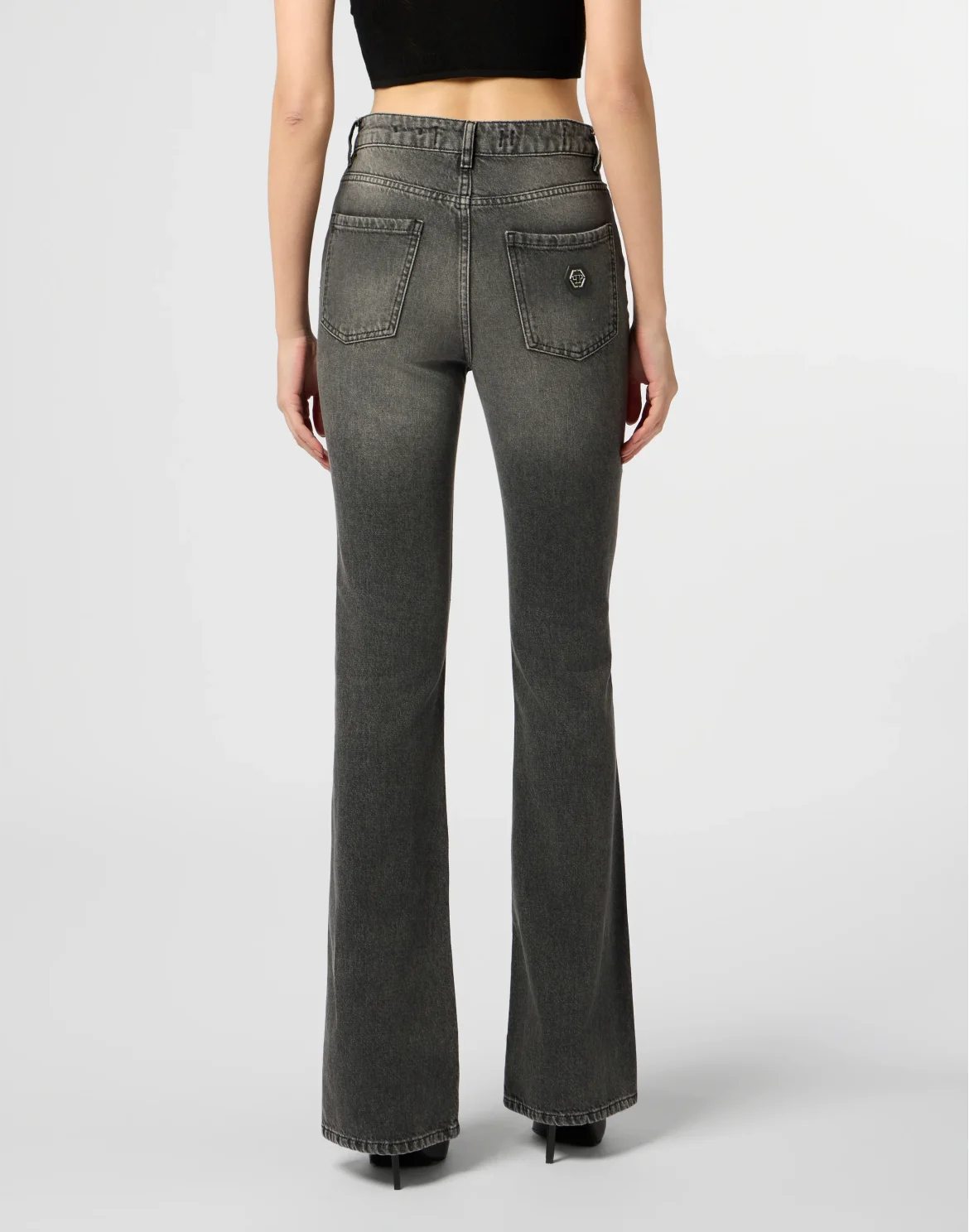 Flared Jeans Basic, цвет: Серый