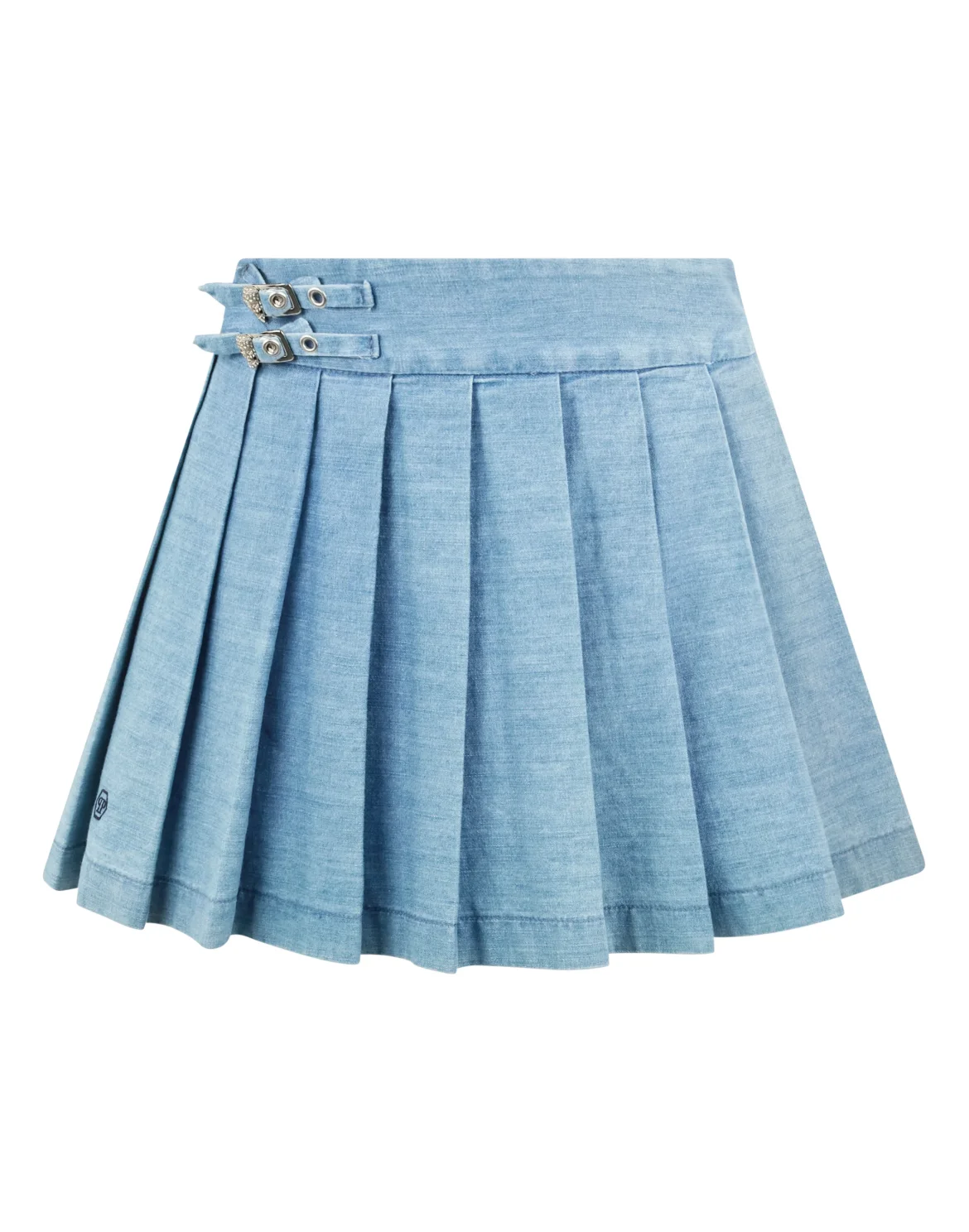 Chambray Mini Skirt, цвет: Голубой