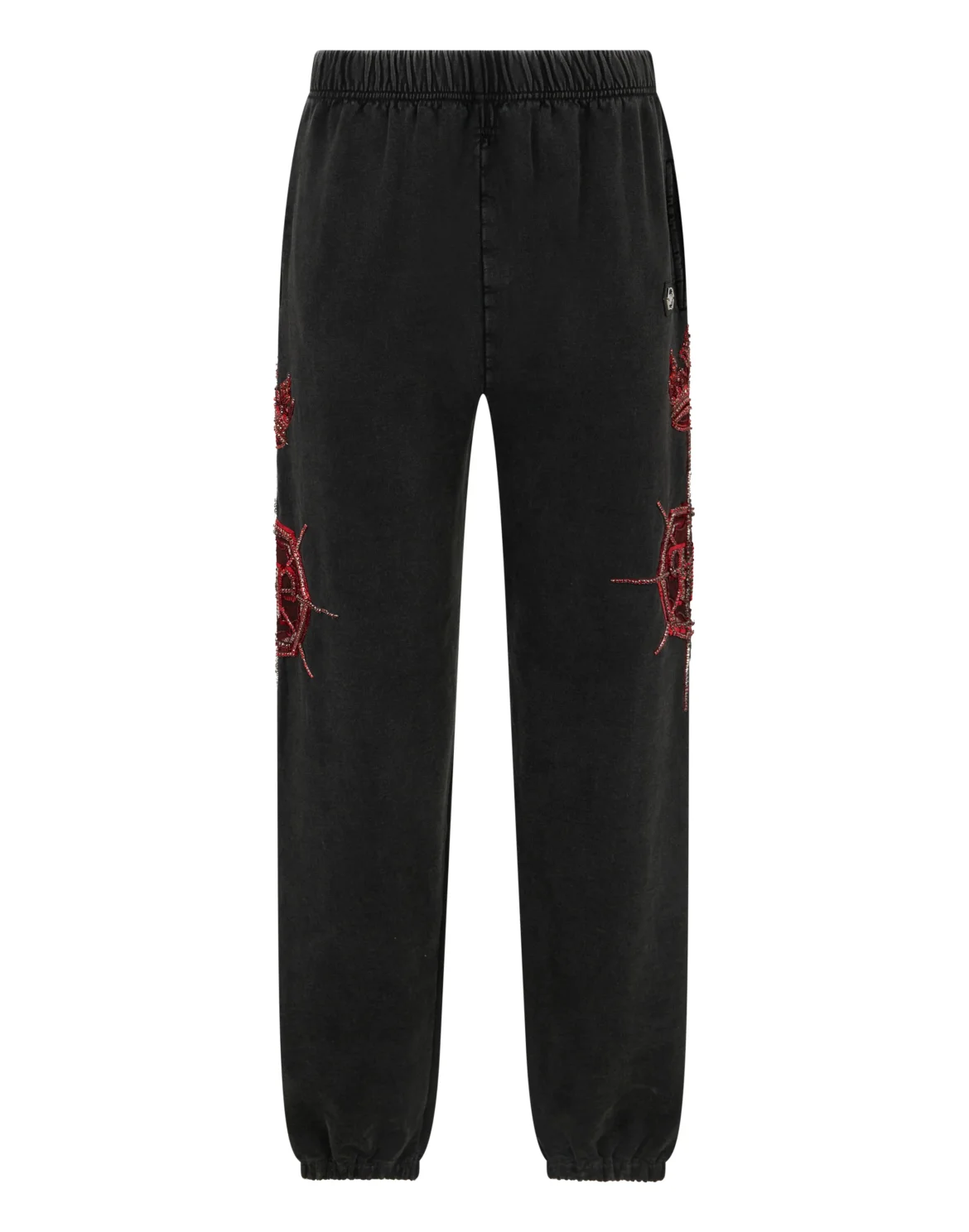 Washed Joggers Butterfly Tattoo, цвет: Черный